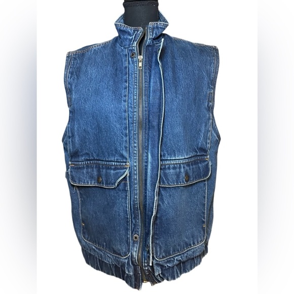 Vintage Izod Denim vest size M - Picture 5 of 8